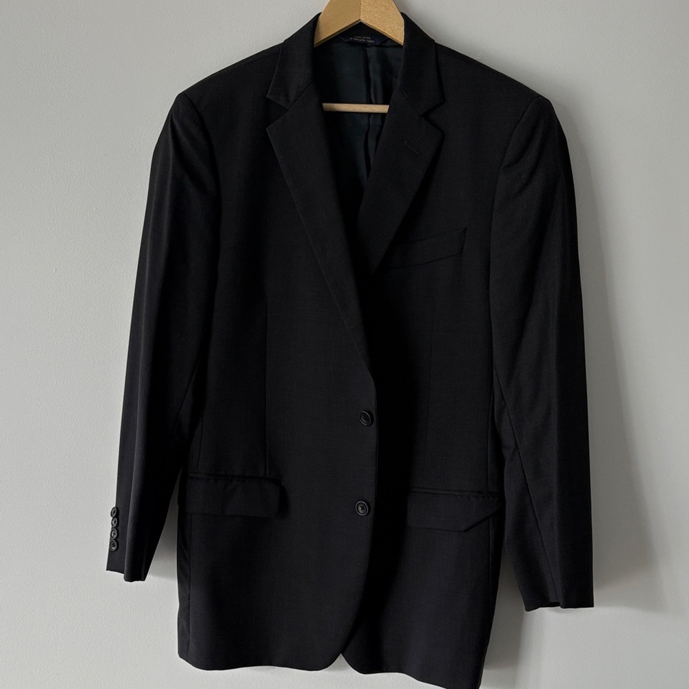 Brooks Brothers Men’s Wool Charcoal Blazer, Size 41R
